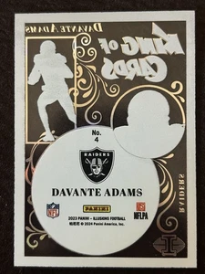 2023 Panini Illusions - King of Cards Davante Adams #4 Orange - Picture 1 of 1