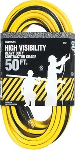 Woods 0521 521 14 Gauge SJTW High Visibility Outdoor 50 Foot, Yellow/Black - Picture 1 of 5