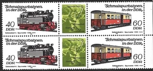 GERMANY (DDR) - 1984 MNH "Narrow-Gauge Railway - I" With FDC On PAPER - 2 SCANS - Picture 1 of 2