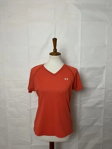 Camiseta para mujer UNDER ARMOUR cuello en V pull-on calce clásico naranja talla M - Imagen 1 de 7