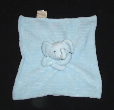 Baby Essentials KMART Azul Acanalado Suave Elefante Manta Seguridad Lovey Foto 1 de 2