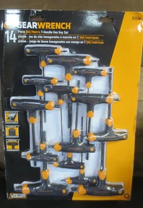 GEARWRENCH 14 Piece SAE/Metric T-Handle Hex Key Set - 83514 - Picture 1 of 2