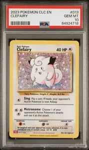 PSA 10 Gem Mint Clefairy 013/034 CLC Pokémon TCG Classic Holo Rare 2023 - Picture 1 of 3