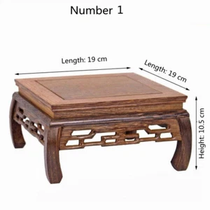Wenge Wooden Table Art Flowerpot Holder Flower Plant Stand Buddhist Altar Table - Picture 1 of 17