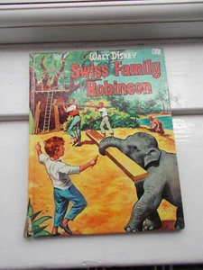 Walt Disney 1961 Swiss Family Robinson Vintage Purnell Childrens Hardback Book  - Picture 1 of 7