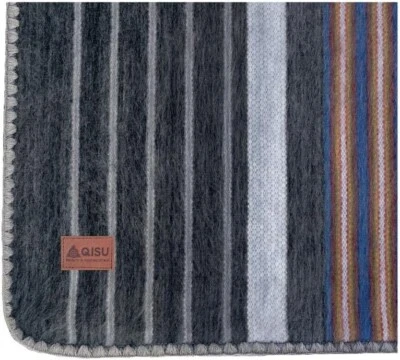 QISU Alpaca Wool Blanket Throw Large, Beautiful Warm , 85 x 65 in (Grey Autumns) - Image 1 of 4
