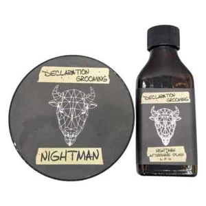Nightman Shaving Soap (Milksteak) and Splash - by Declaration Grooming (Pre-Owne - Picture 1 of 2