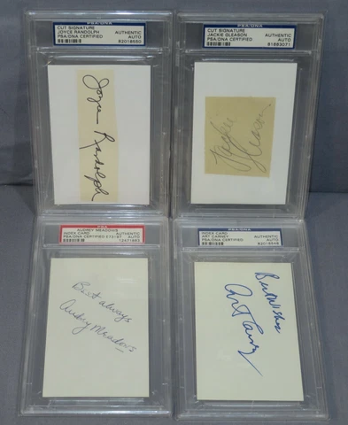 Honeymooners Signed Autograph set of 4 PSA/DNA Jackie Gleason, Art Carney + Cover