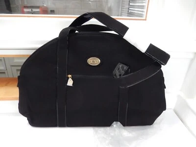 VTG NEW DUNE Parfums Christian Dior Black Canvas/orange Cosmetic Toiletries Tote - Image 1 of 4