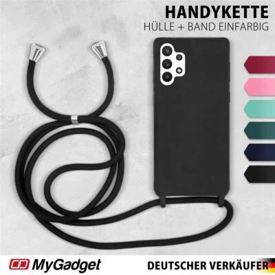 MYGADGET Handykette für Samsung Galaxy A32 5G - Handyhülle mit Schnur Cover