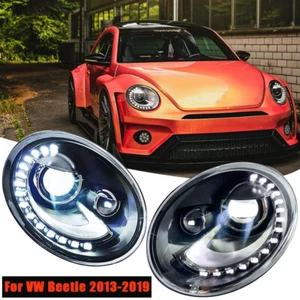 LED Replacement Headlight Assembly High Low Beam For Volkswagen Beetle 2013-2019 - Picture 1 of 12
