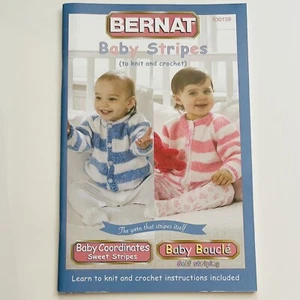 Bernat Pattern Book 530159 BABY STRIPES to Knit & Crochet (2007) - Picture 1 of 7