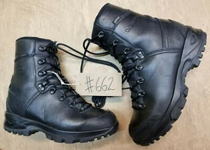 LOWA German Army SF Issue Black Leather GoreTex Vibram Boots Size 6.5 UK #662 - Picture 1 of 8