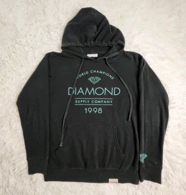 Diamond Supply Co Mujer Med World Champions 1998 Sudadera con Capucha Negra Foto 1 de 4