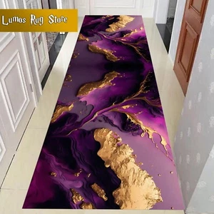 Marmorläufer Teppich, Marmorteppich, Wohnzimmerteppich bunte Marmorteppiche, Flurläufer - Bild 1 von 10