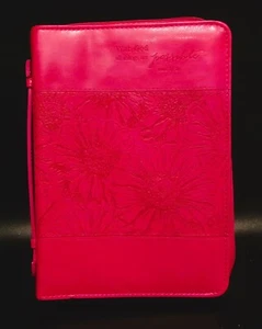 Reißverschluss Bibelhülle/Kunstleder/passt DAKE Größe Bibel (~9,5"x7"x1 1/4") schön - Bild 1 von 4