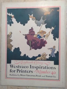 c1920s Westvaco Inspirations for Printers No 40 Eighteenth Century Design Book - Picture 1 of 11