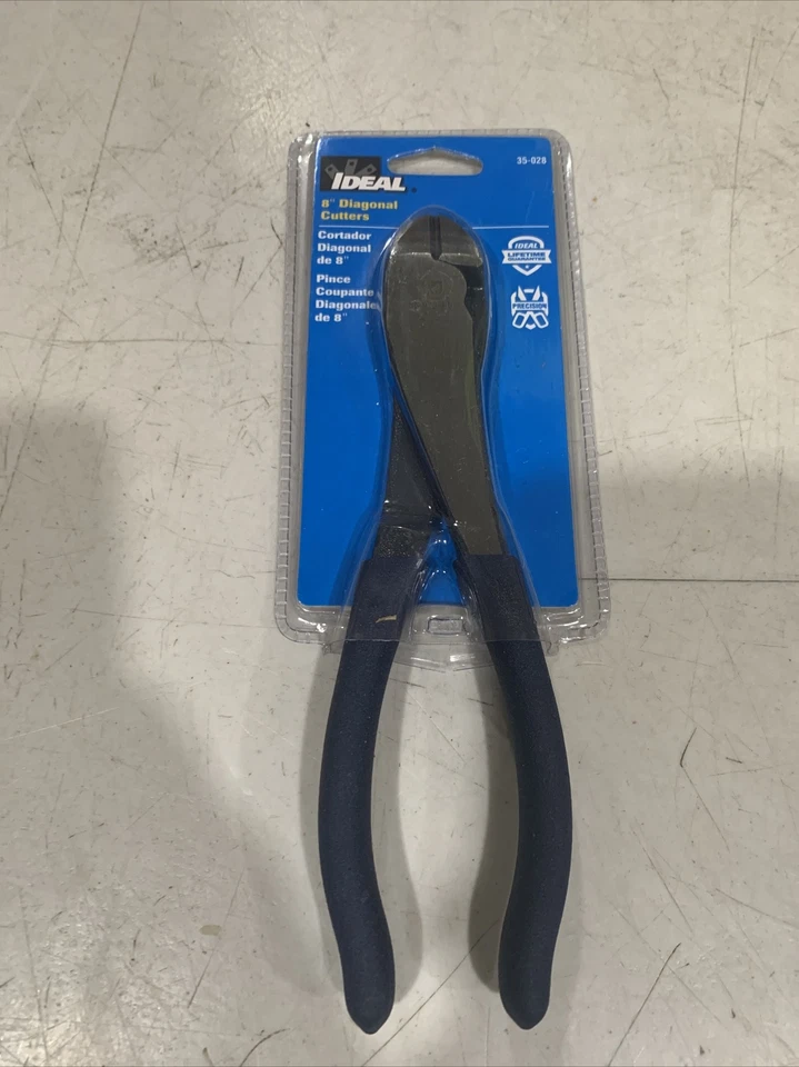 Ideal 35-028 Diagonal-cutting Pliers 8 Inch Length