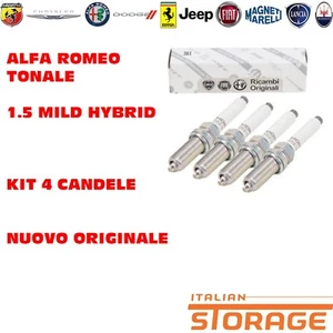 ALFA ROMEO TONALE KIT 4 CANDELA ACCENSIONE NUOVO ORIGINALE 55278162 - Picture 1 of 1