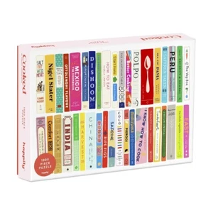 Happily Cooked Recipe Book Design 1000 Piece Jigsaw Puzzle Gifts for Women - Picture 1 of 1