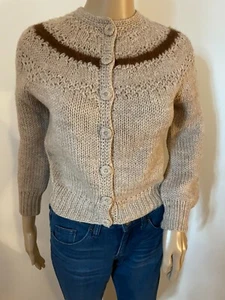 Vintage Handstrick Strickjacke - Bild 1 von 3