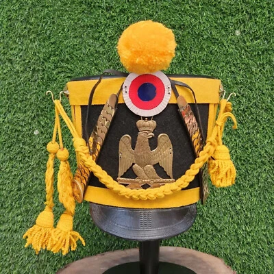 Casco Shako Napoleónico Francés Hecho a Mano, Mejor Sombrero del Ejército, CASCO SHAKO Navidad G Foto 1 de 4
