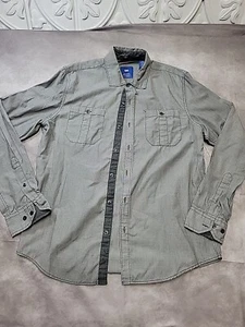Michael Brandon Los Angeles Men's Gray Button Down Long Sleeve Shirt SZ S Chico - Picture 1 of 4