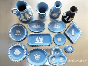 antique wedgwood jasperware 14 piece lot from prominent collector - Picture 1 of 10