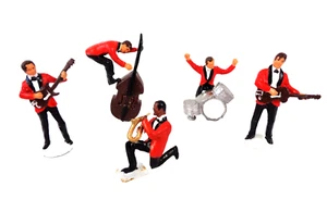 Little Lead Soldiers Bill Haley & His Comets Band Toy Soldier 54mm Scale RARE - Picture 1 of 7