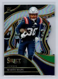 2023 Select #236 Marte Mapu - Negro Verde Prizm Troquelado-New England Patriots - Imagen 1 de 2