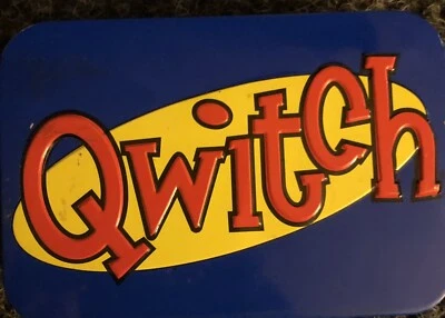 Qwitch Maureen Hiron's Quick Switch Family Card Game Blue Metal Travel Tin 2005 - Image 1 of 3