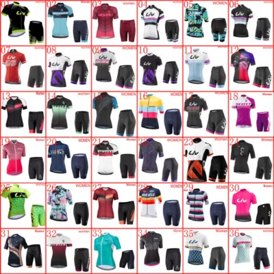 Conjunto corto con tirantes jersey de ciclismo de verano 2024 para mujer trajes de bicicleta uniforme deportivo de ciclismo Foto 1 de 4