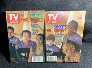 TV Guide Star Trek Spaces Final Frontier Lote de 2 - Imagen 1 de 3
