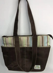 Child of Mine by Carter's Places and Spaces 2 Pocket Duffle Diaper Bag Brown - Picture 1 of 10