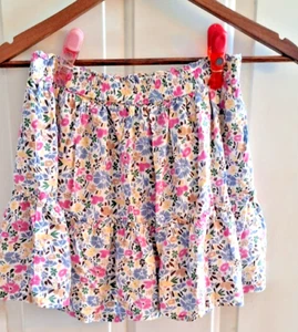 Gap Kids Girls Ruffled Skort Size L (10) Aug White Ditsy print elastic waist - Picture 1 of 3