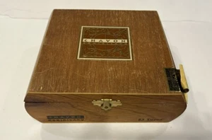 Vintage Chavon Dominicano Scatola per Sigari in Legno, Tabacco, Uomo Cave Deor - Foto 1 di 7