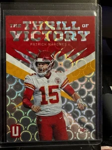 2019 Panini Unparalleled Patrick Mahomes II Thrill Of Victory Groovy Prizm TVPMH - Picture 1 of 2