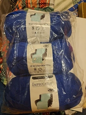 Lote de 3 madejas lazos e hilos impecables hilo-cada Sk 285 yardas-real-acrílico Foto 1 de 4