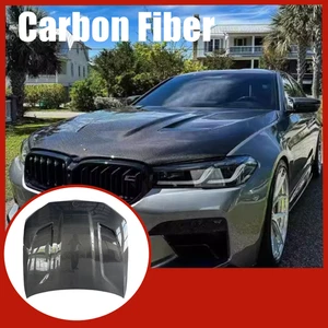 For BMW 5Series G30 G30 M5 F90 2018-2023 Carbon Engine Hood Bonnet Cover Trim - Picture 1 of 16