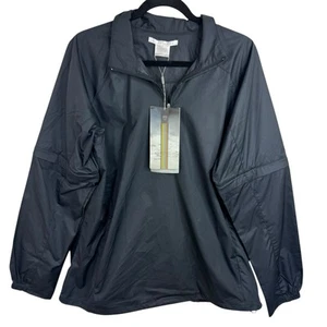 Nike Golf Jacket Convertible Windbreaker Womens XL Clima Fit Black NWT - Picture 1 of 13
