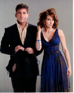 TINA FEY and STEVE CARELL Signed 8x10 DATE NIGHT Photo w/ Hologram COA - Picture 1 of 2