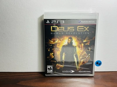 Deus Ex: Human Revolution (PS3, 2011) Brand New Sealed, Black Label Y-fold Mint+ - Image 1 of 4