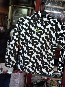 PUMA NWT NEVER WORN OLDER BOYS LOGO ALL OVER HOODIE/PULLOVER YOUTH LARGE - Picture 1 of 4