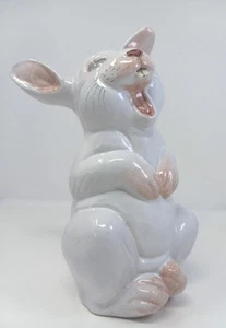 Italian Animal Statue Figurine Rabbit Clay Hand Made In Italy Whimsical 10.5" - Picture 1 of 22