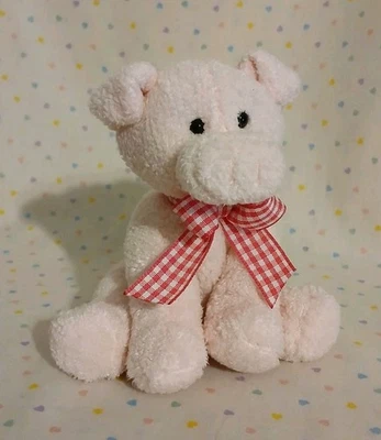 Vintage 2003 Animal Adventure Pink Pig Mini Stuffed Animal Beanbag Plush 5" - Image 1 of 4