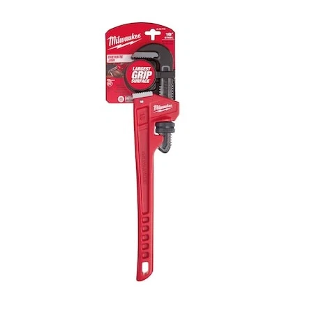 Milwaukee Tool 48-22-7118 18 In L 2 1/2 In Cap. Alloy Steel Straight Pipe Wrench - Image 1 of 4