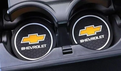 2x Portavasos Coche Antideslizante Posavasos Bling Chevy Chevrolet Silverado Blazer  Foto 1 de 4