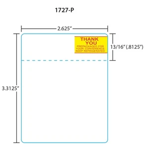 Toledo 1727-P para 325/8460/UCST et 3.3, rojo/amarillo 30 rollos, 375 etiquetas por rollo - Imagen 1 de 1
