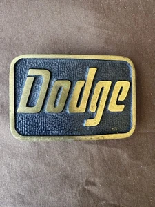 Vintage BTS Dodge Belt Buckle Brass Metal 3” Made In USA 🇺🇸 - Picture 1 of 4