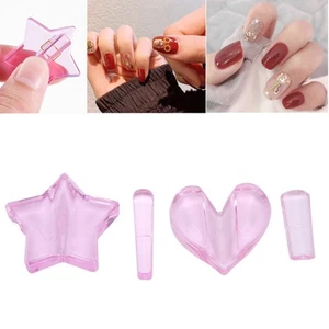 Nail Embossed Mould Star Heart Shape Nail Art Metal Frame Bending Molds Mani BYS - Picture 1 of 12